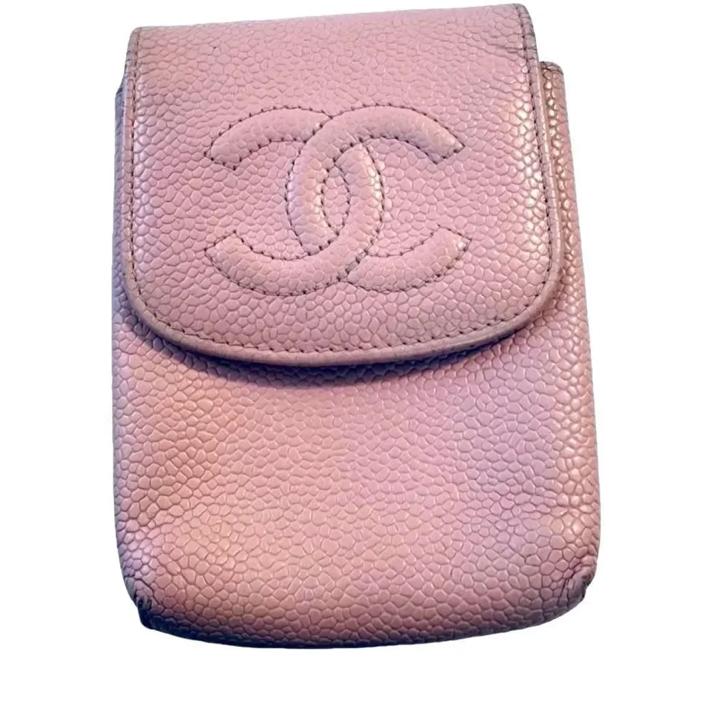 Chanel pink leather mini bag